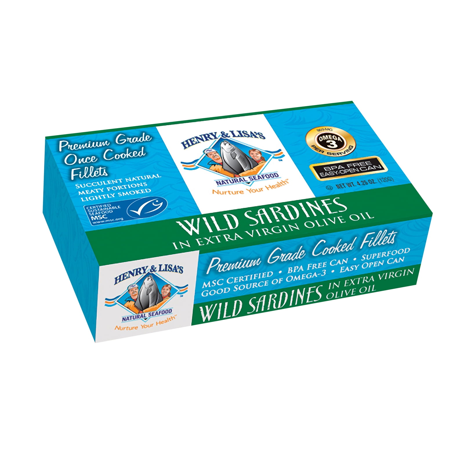 Picture of Henry & Lisas Wild Sardines In Evoo - 12x4.25 Oz