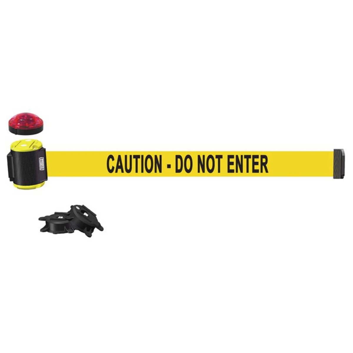 MH1502L 15 ft. Magnetic Wall Mount with Light Kit & Caution Do Not Enter Banner - Yellow