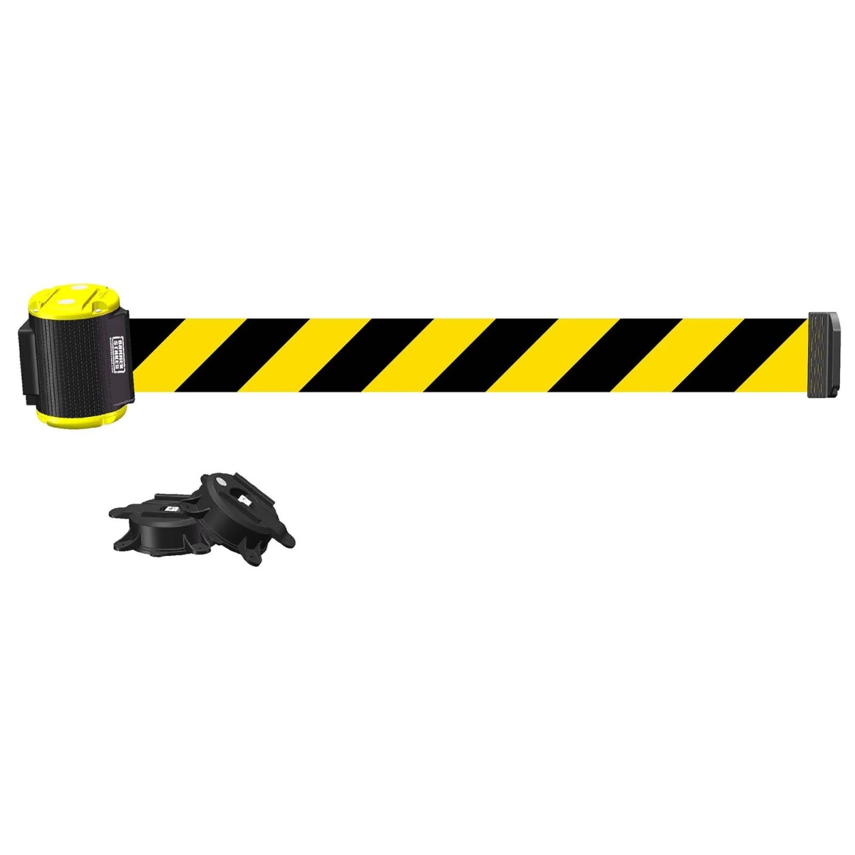MH1507 15 ft. Magnetic Wall Mount Diagonal Stripe Banner - Yellow & Black