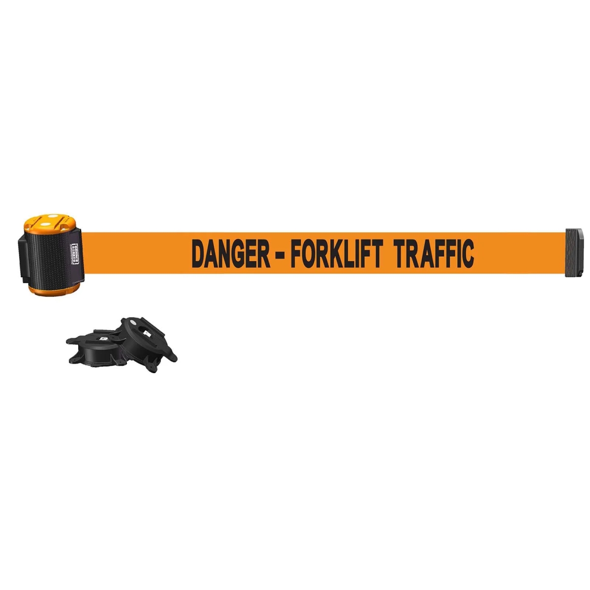 MH1513 15 ft. Magnetic Wall Mount Danger Forklift Traffic Banner - Orange