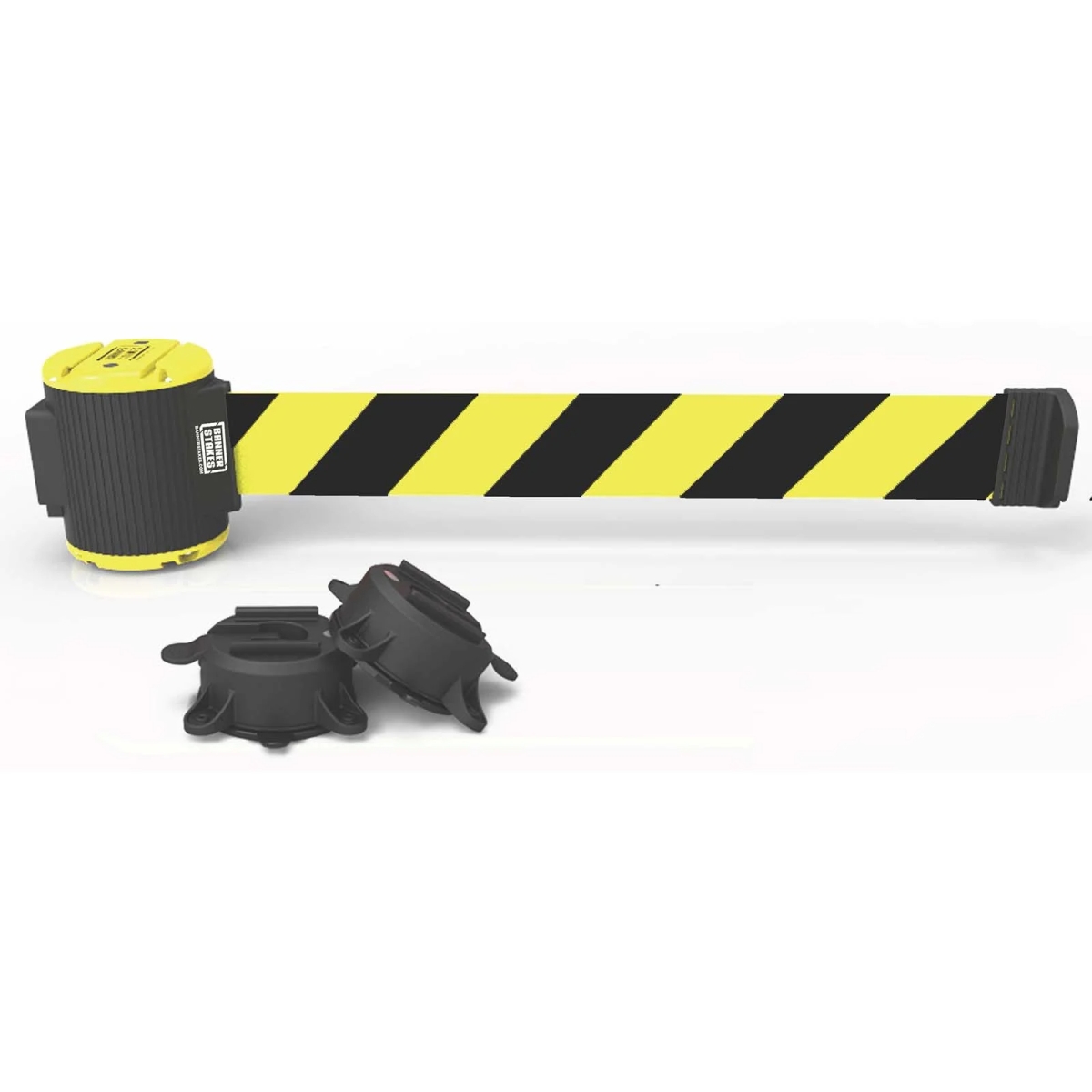 MH5007 30 ft. Magnetic Wall Mount Diagonal Stripe Banner - Yellow & Black