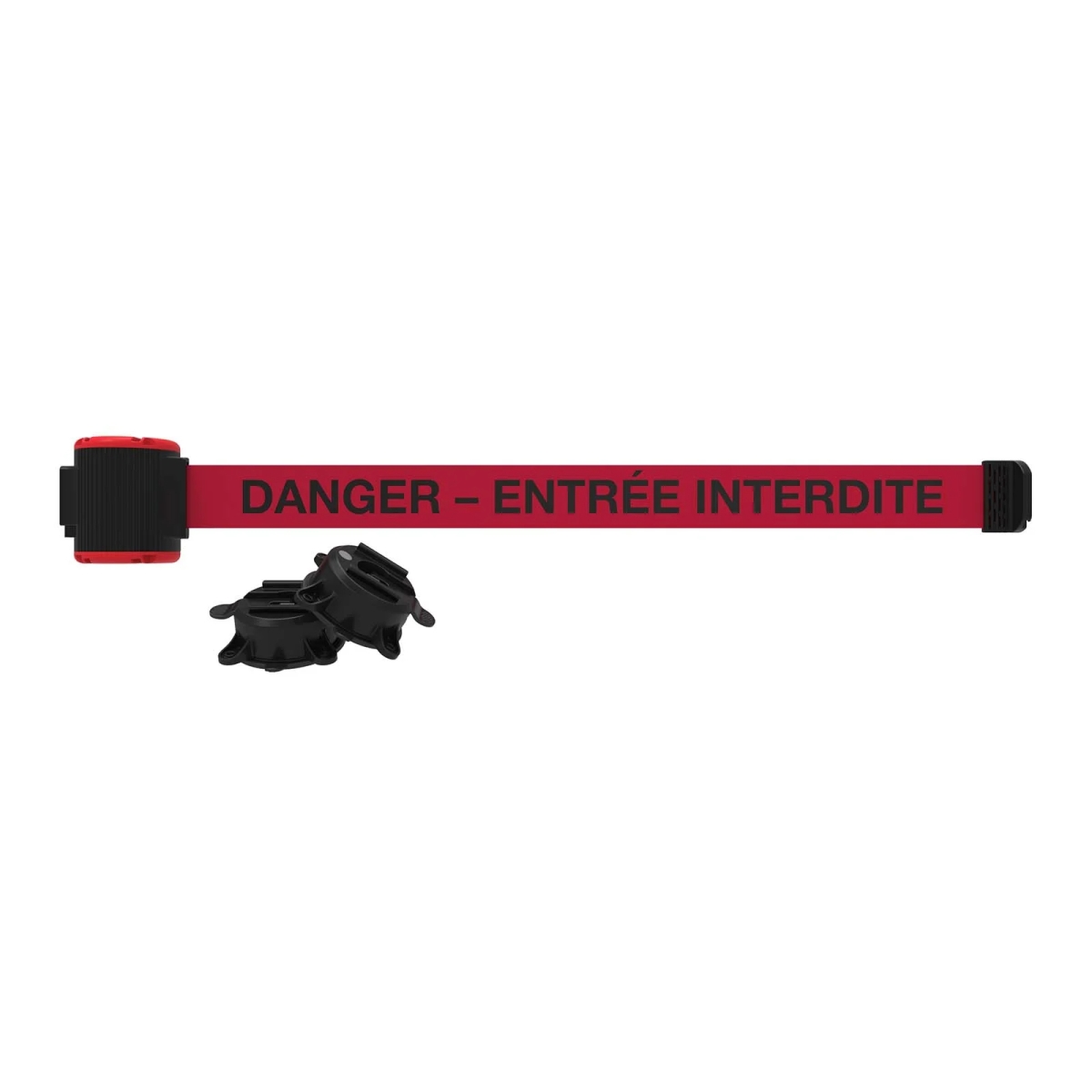 MH5017 30 ft. Magnetic Wall Mount Danger Entree Interdite Banner - Red