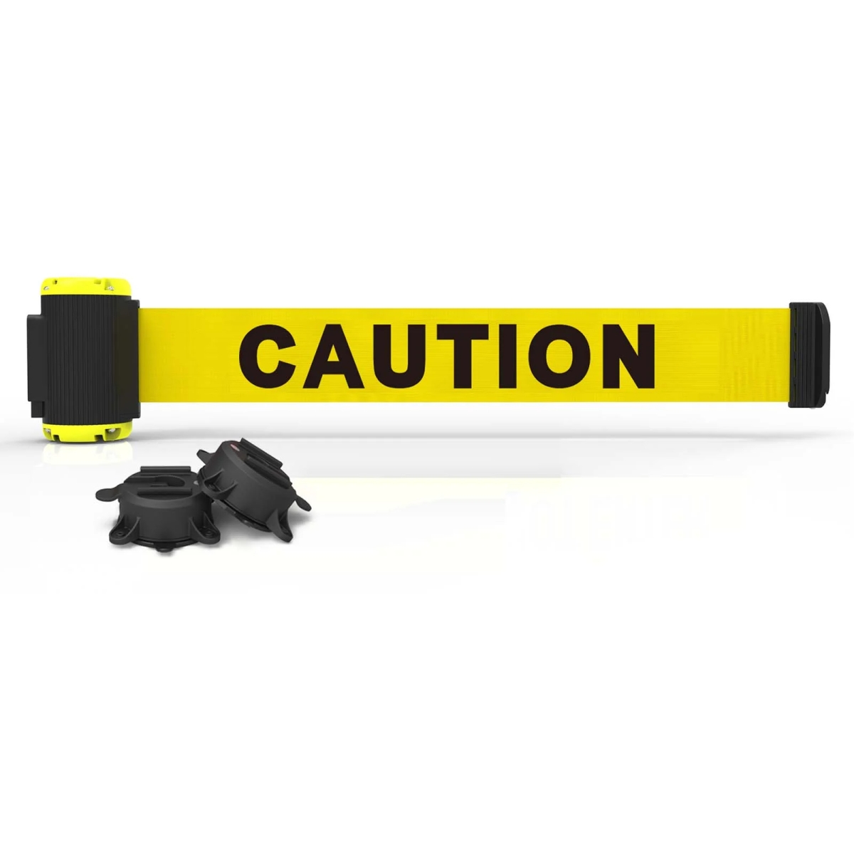 MH7001 7 ft. Magnetic Wall Mount Caution Banner - Yellow