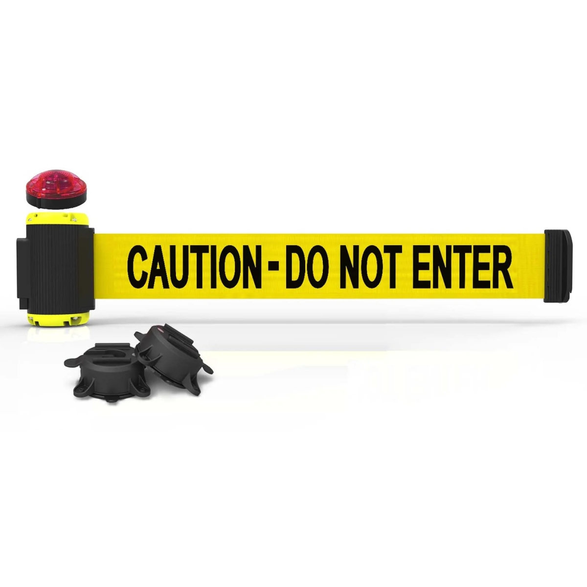MH7003L 7 ft. Magnetic Wall Mount with Light Kit & Caution Do Not Enter Banner - Yellow
