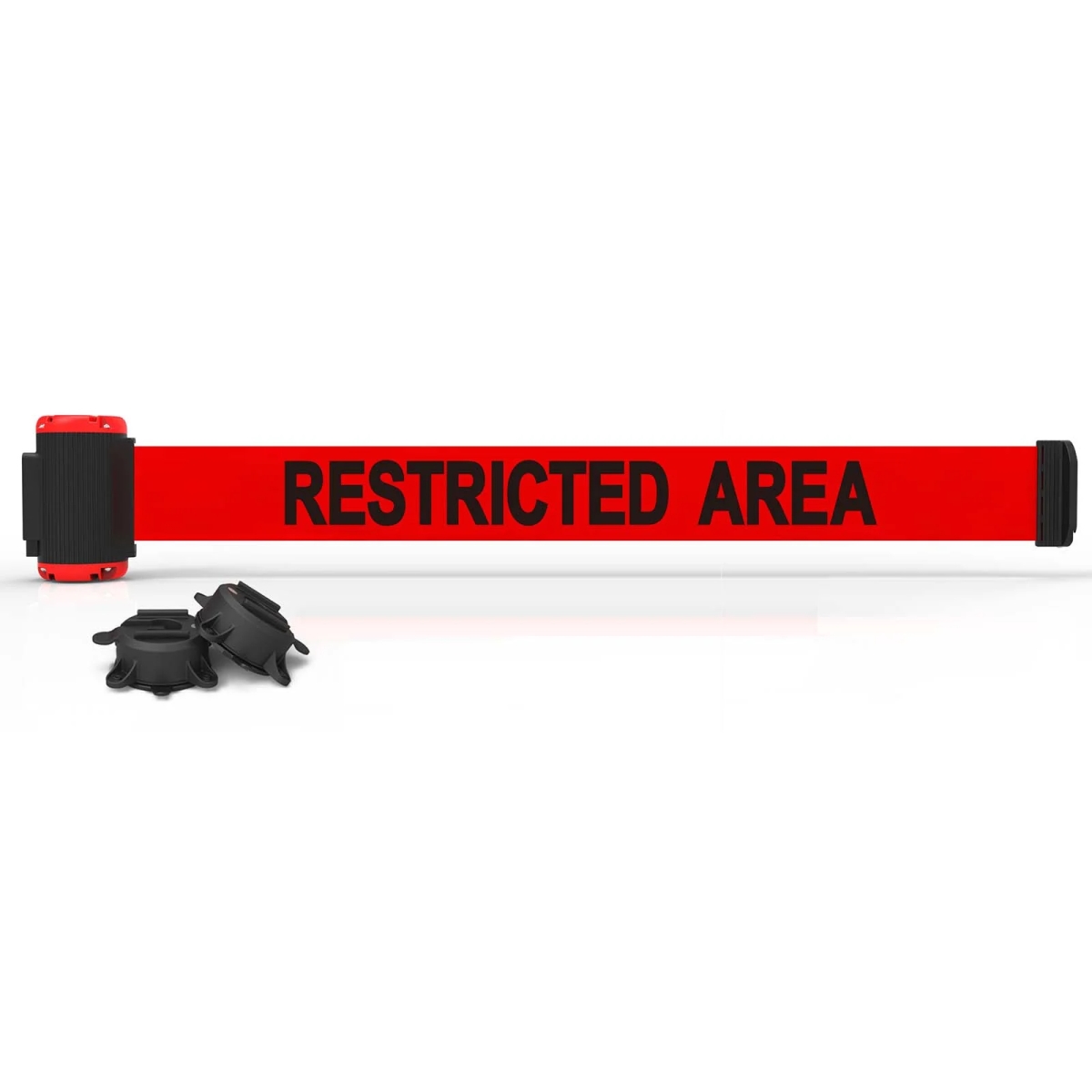 MH7007 7 ft. Magnetic Wall Mount Restricted Area Banner - Red