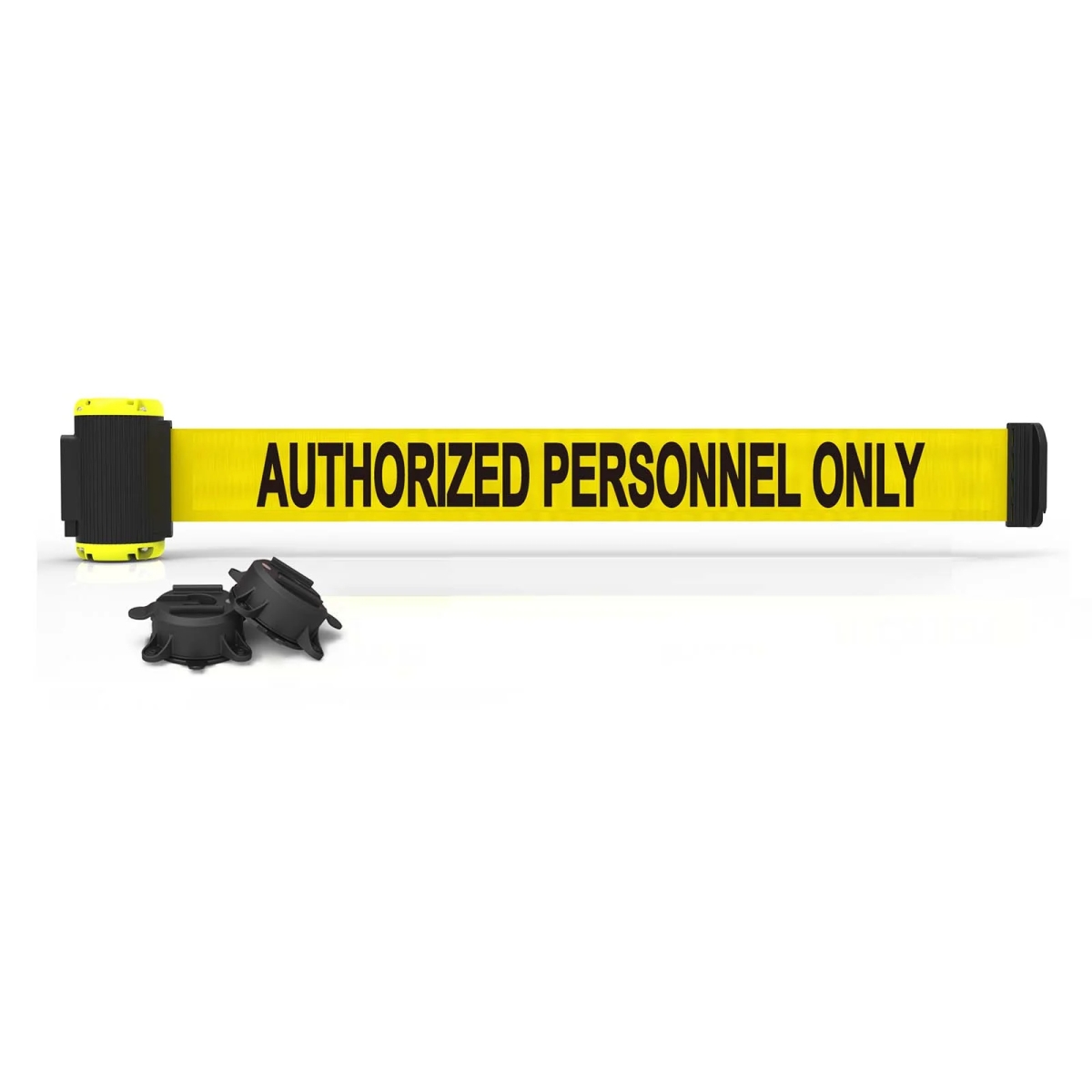 MH7013 7 ft. Magnetic Wall Mount Authorized Personnel Only Banner - Yellow