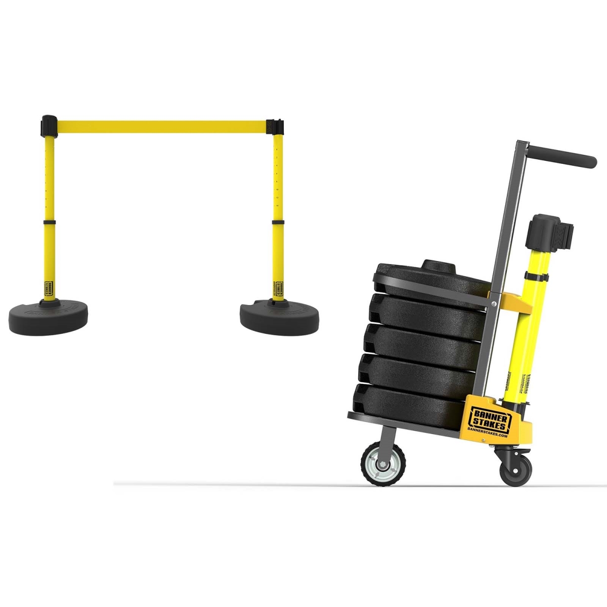 PL4000-Y Plus Cart Package, Blank Yellow Banner