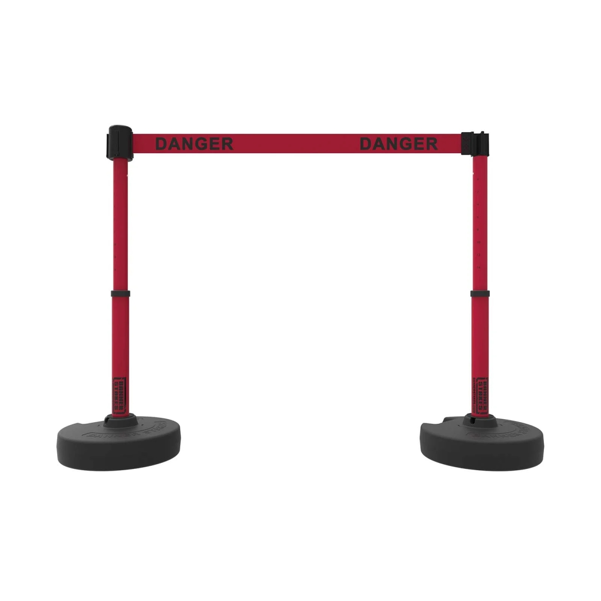PL4264 Plus Barrier Set X2 with Red Double Sided Danger Banner