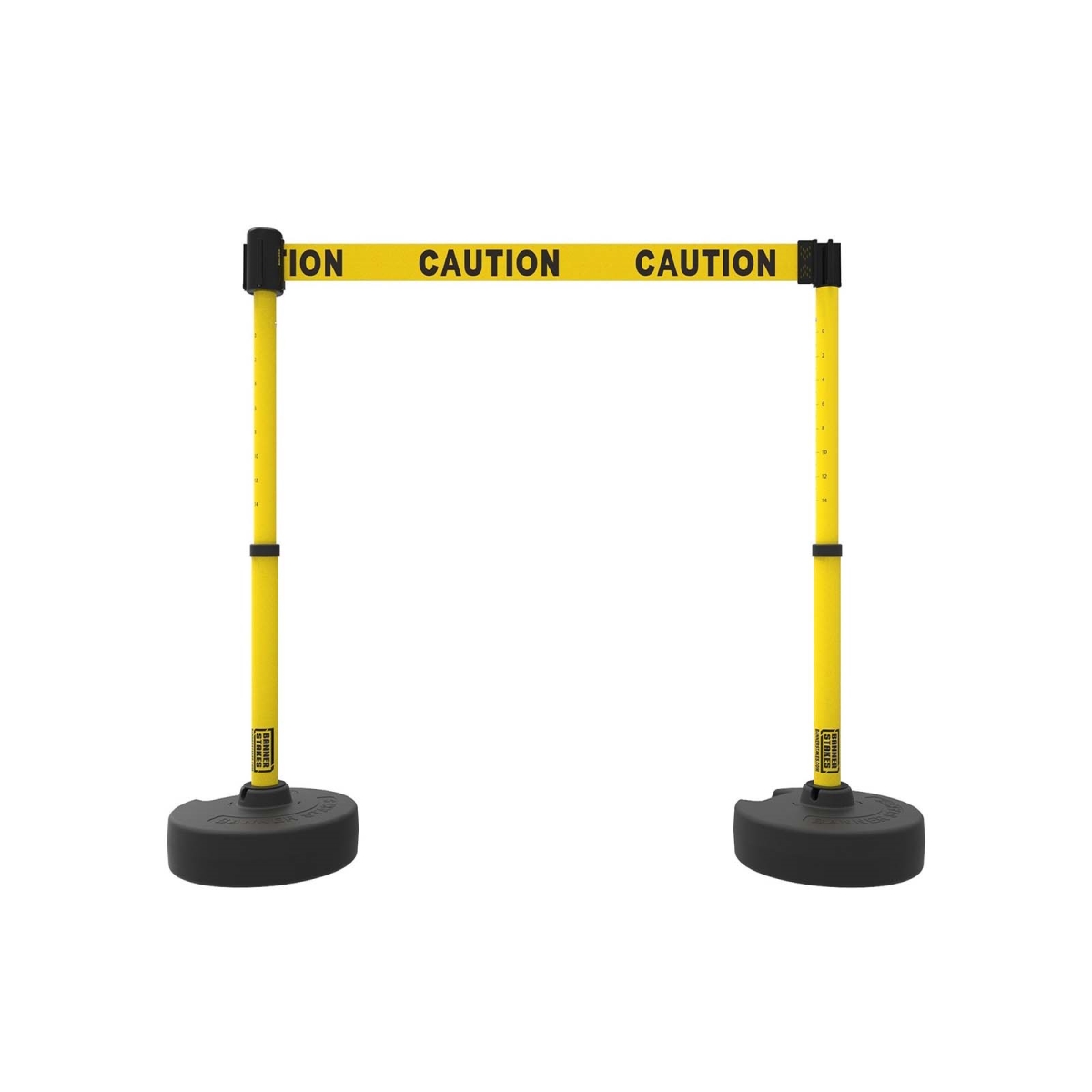 PL4283 Plus Barrier Set X2 - Yellow Double Sided - Caution