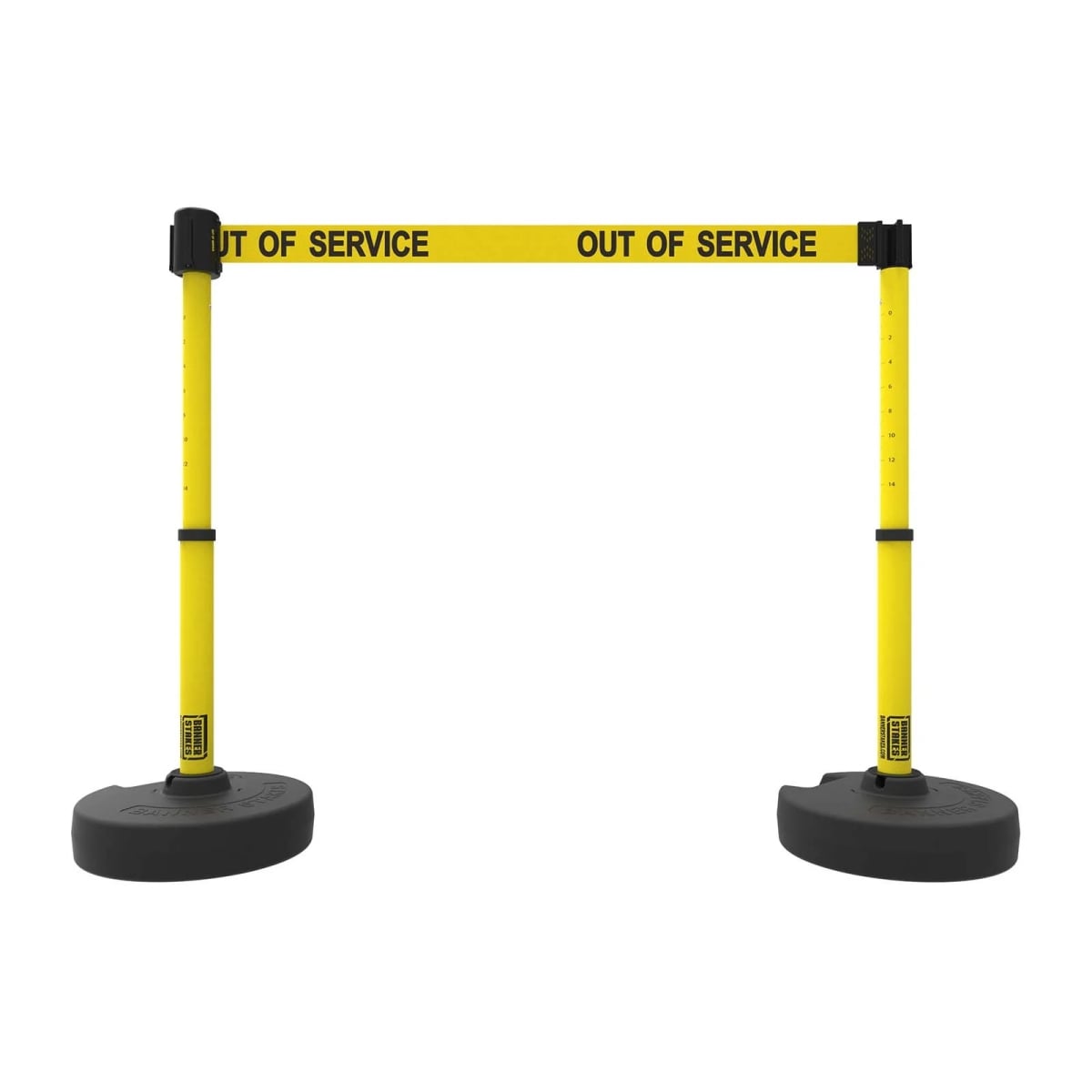 PL4289 Plus Barrier Set X2 - Yellow - Out of Service
