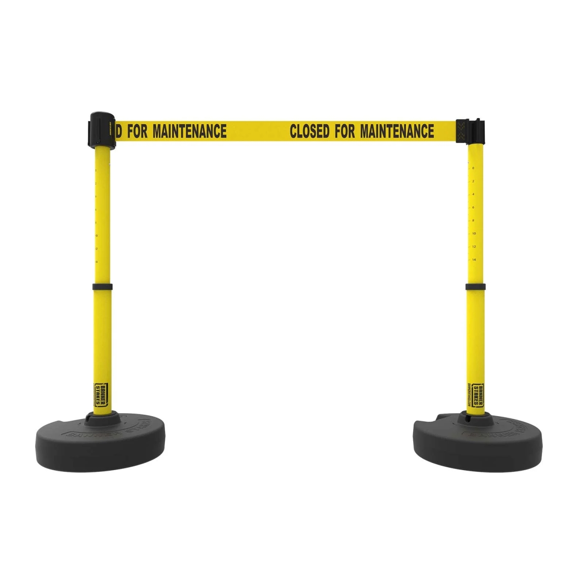 PL4290 Plus Barrier Set X2 - Yellow - Closed for Maintenance