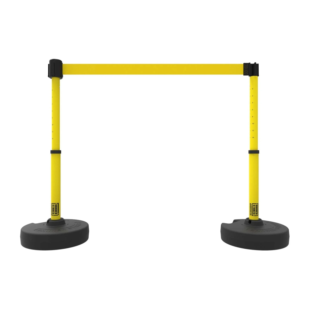 PL4292 Plus Barrier Set X2 with Blank Yellow Banner