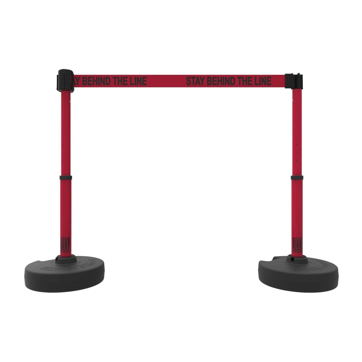PL4295 Plus Barrier Set X2 - Red - Stay Behind The Line