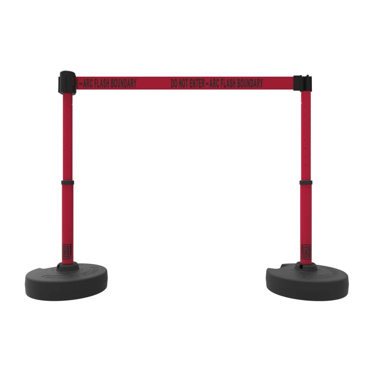 PL4297 Plus Barrier Set X2 - Red - Do Not Enter Arc Flash Boundary