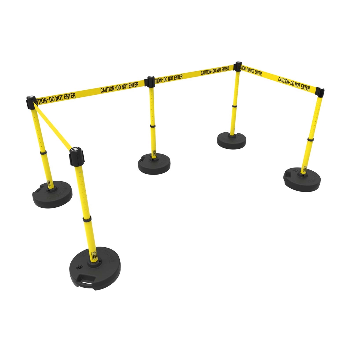 PL4585 Plus Barrier Set X5 - Yellow - Caution Do Not Enter