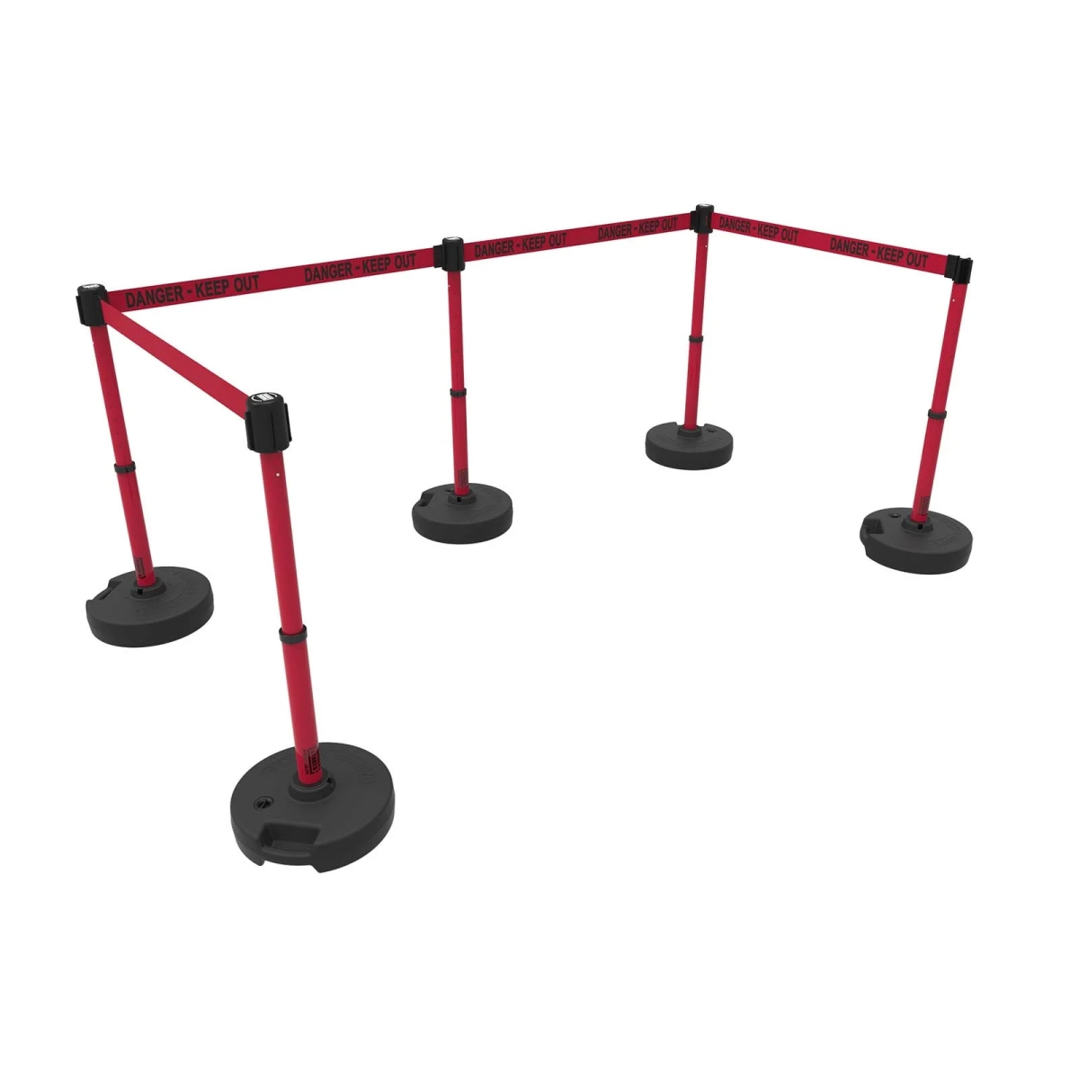PL4594 Plus Barrier Set X5 - Red - Danger Keep Out
