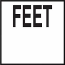 6 in. No Skid Ceramic Tile - Feet