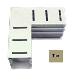 Quaker 90 deg Square Drain, Tan - Case of 8