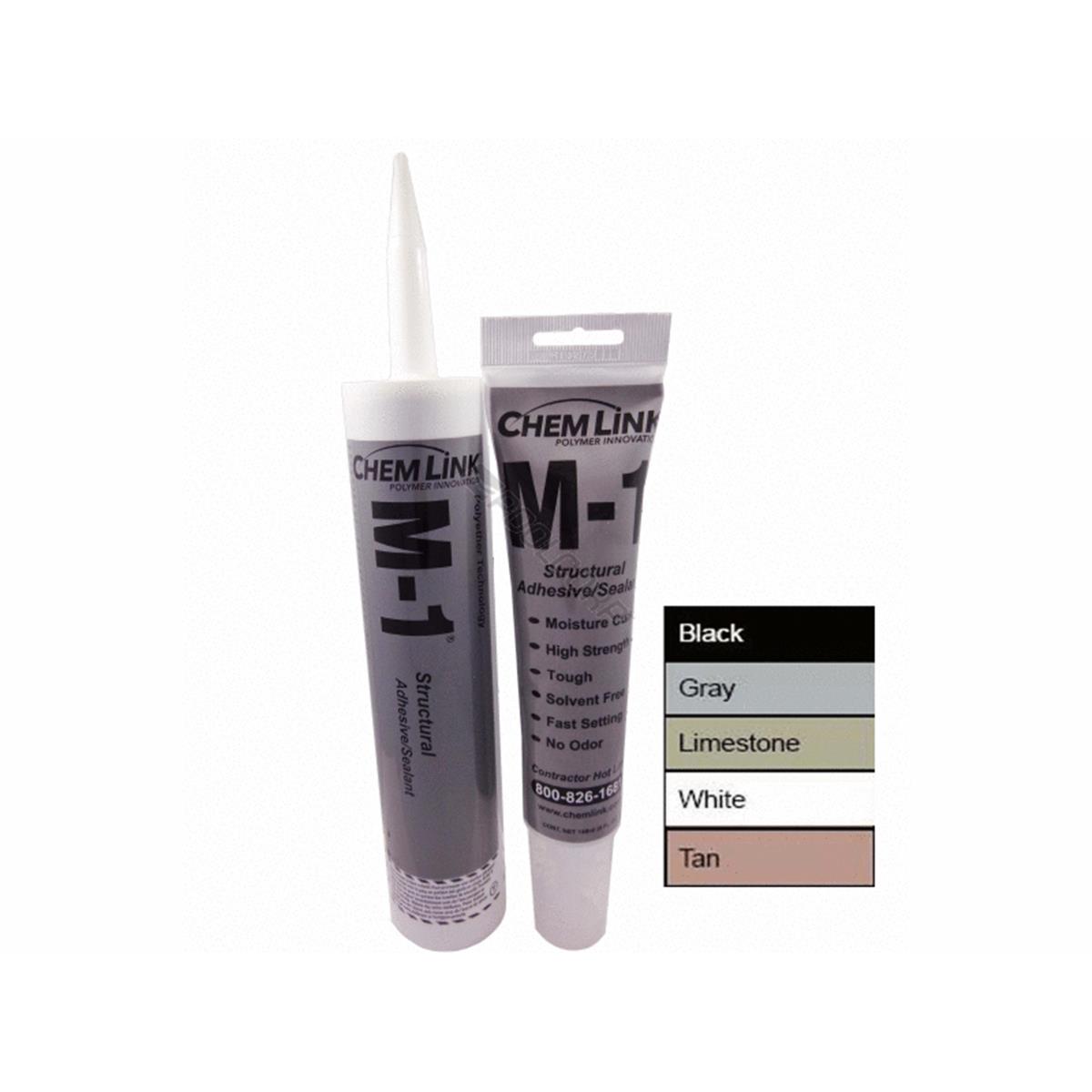 M-1 White Structural Adhesive Sealant 10 oz Tube