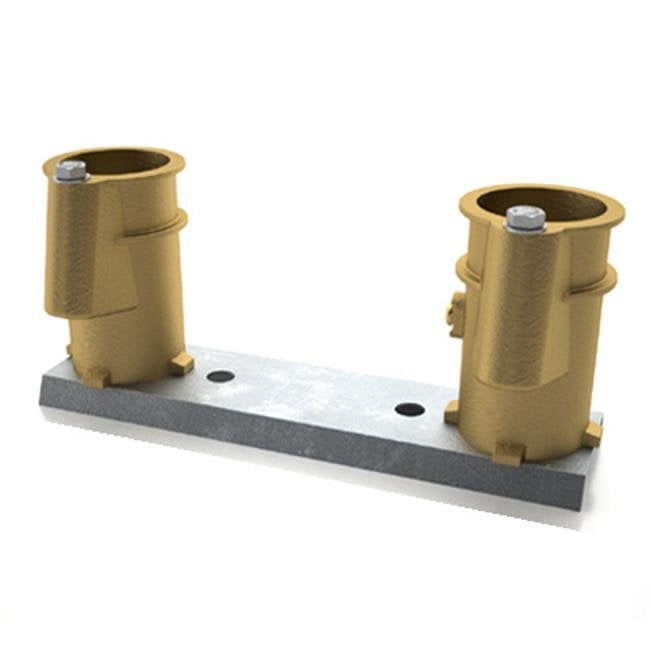 PC4008BC 4 in. Anchor Socket Channel Set - 8 in. On Center Bronze Hanover Socket