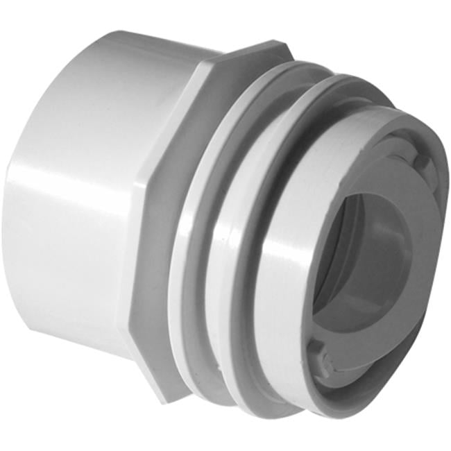 1.5 in. Flush Mount Return & Water Barrier with 1 in. Orifice, Black