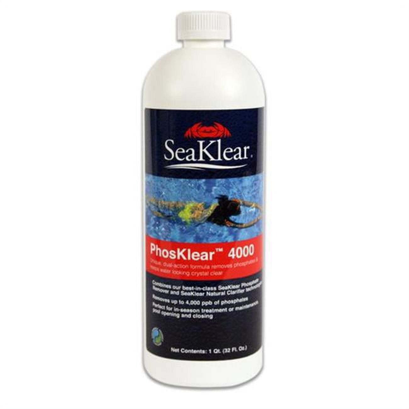 1 qt. SeaKlear PhosKlear 4000 Phosphates Remover - 12 per Case