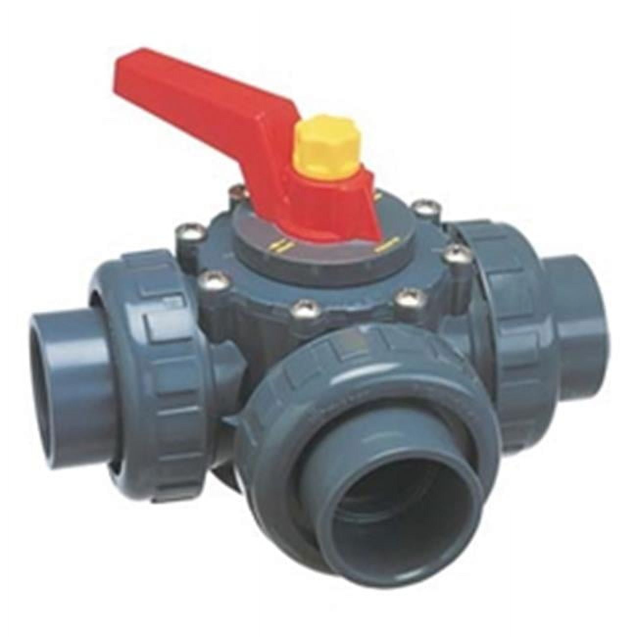 2 in. Socket Praher 3 Port Unionized Valve
