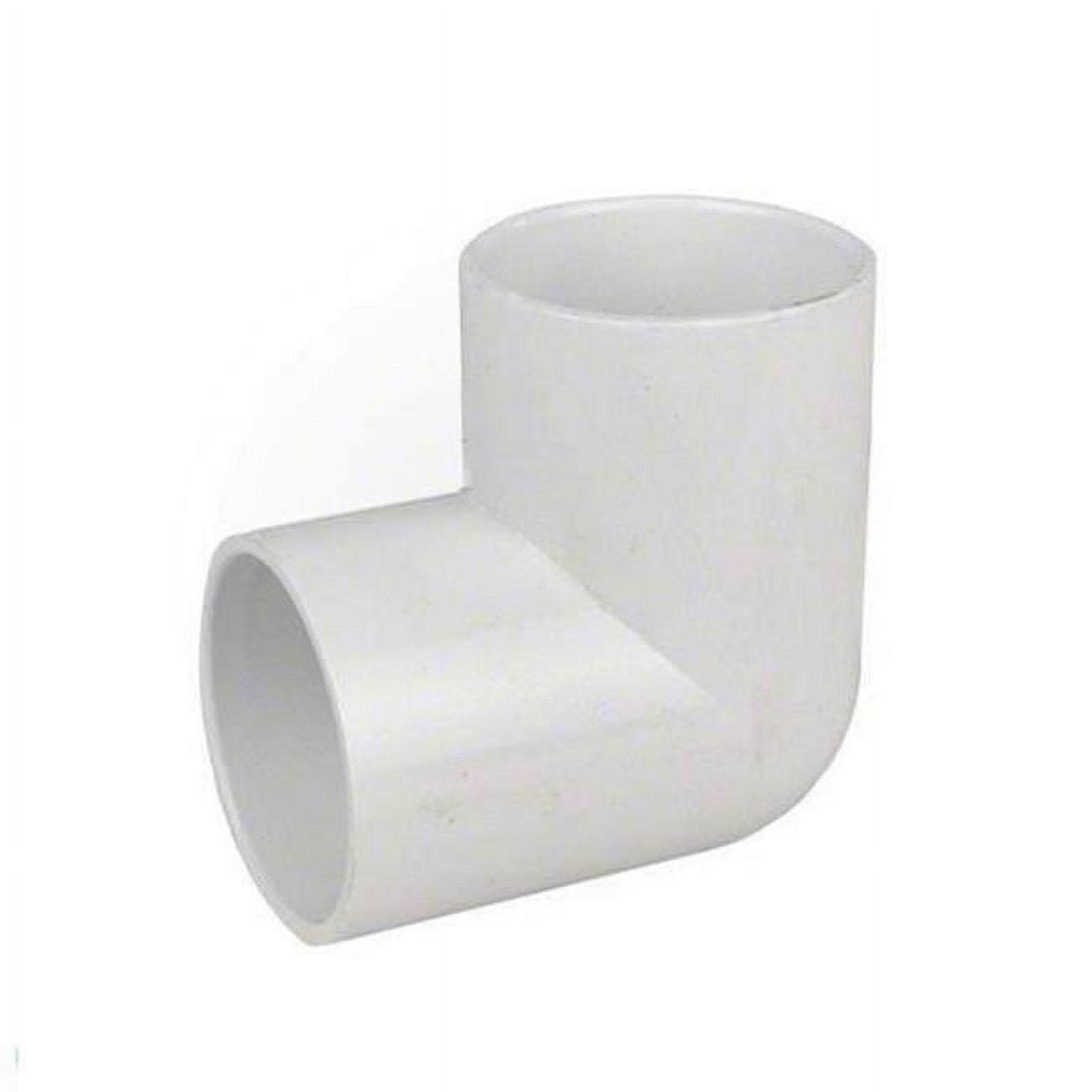 90 deg 2 x 2 in. Slip PVC Elbow with Smooth Barb Port