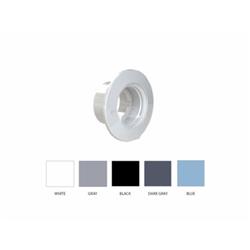 2 in. Insider Wall Fitting Pipe, White - Large