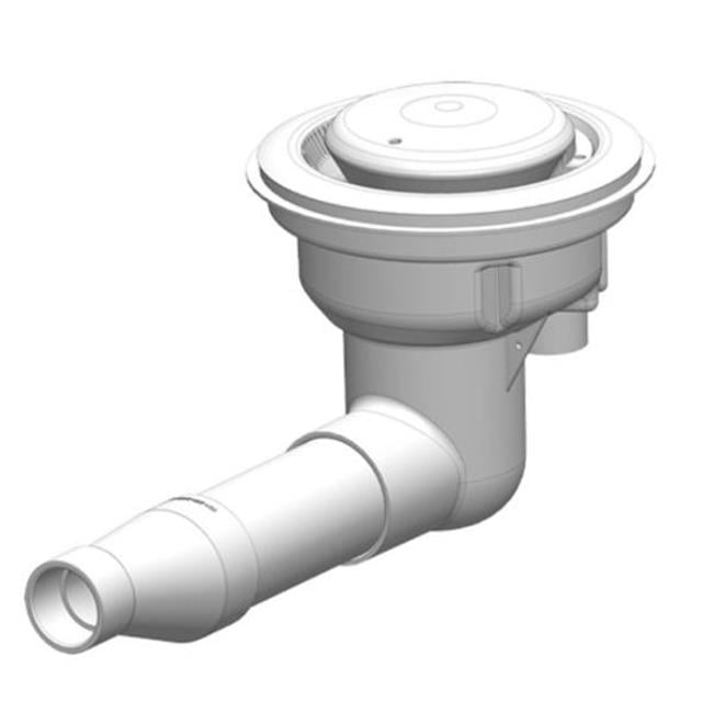 Concrete Debris Drain with Cap & SDX High Flow Safety for Mdxr3 - Light Gray