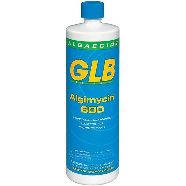 GL71108A 1 qt. GLB 600 Algimycin 60 Percent Polyquat Algaecide Dosage to Prevent Algae - Case of 12