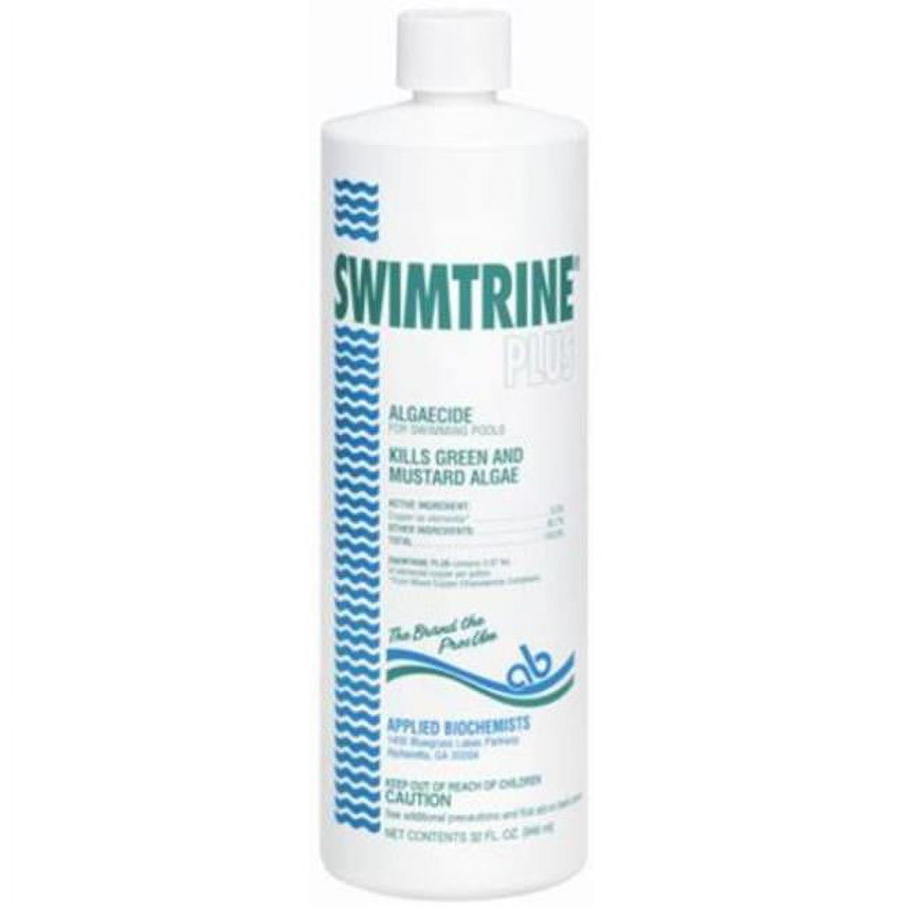 Advantis AB406103A 1 qt. Swimtrine Plus 9.3 Percent Copper Applied Biochemicals Algaecides, 12 per Case