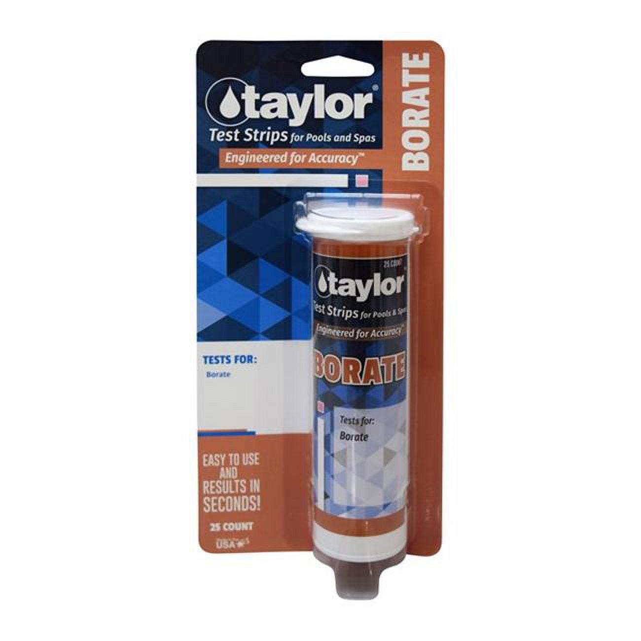 Taylor Test Strips for Borate 0-100 PPM - 25 Count