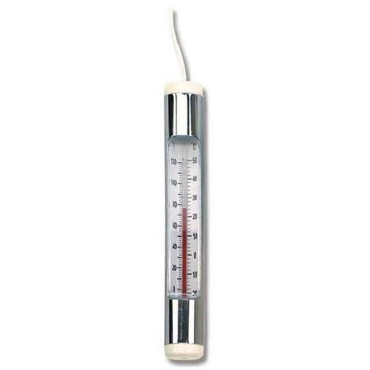 Chrome Plated Tube Thermometer Poly Bag with Header