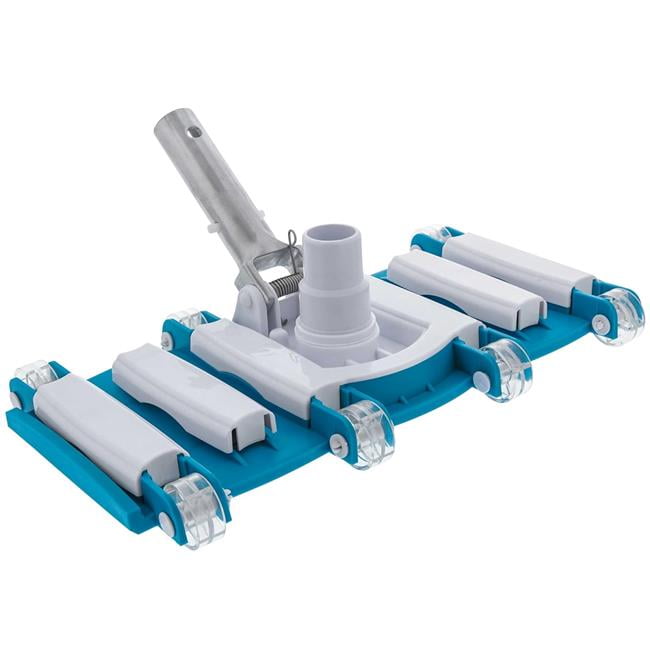 Commercial 14 in. Flexible Concrete Pool Vac with Alum EZ Clip Handle