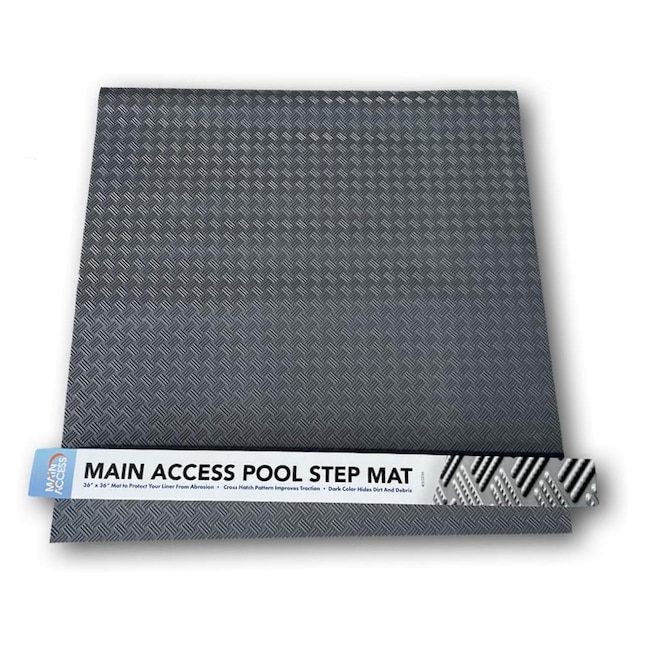 MA310036 36 x 36 in. Pool Step Ladder Guard Mat Accessory Only, Gray - Large