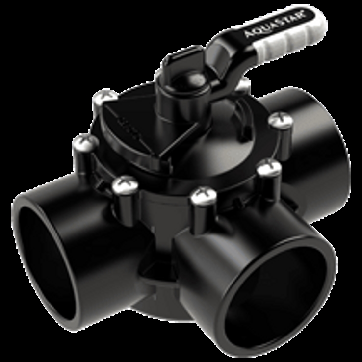 ASAV3W20C 2 in. Socket x 2.5 in. Spigot Flow Star 3-Way Check Valve