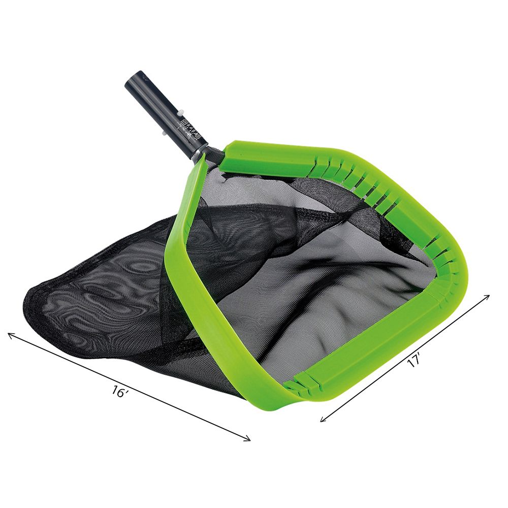 Piranha Leaf Rake with Reg Black Bag - Flourescent Green