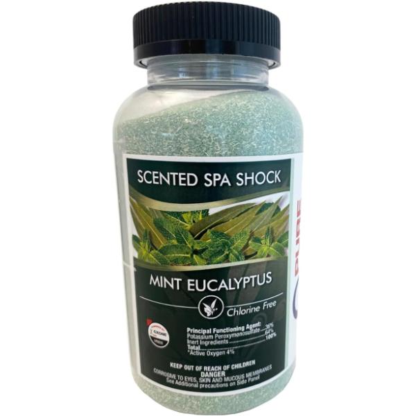 SPA186 1.87 lbs Pure & Simple Scented Spa Shock, Mint & Eucalyptus - 12 per Case