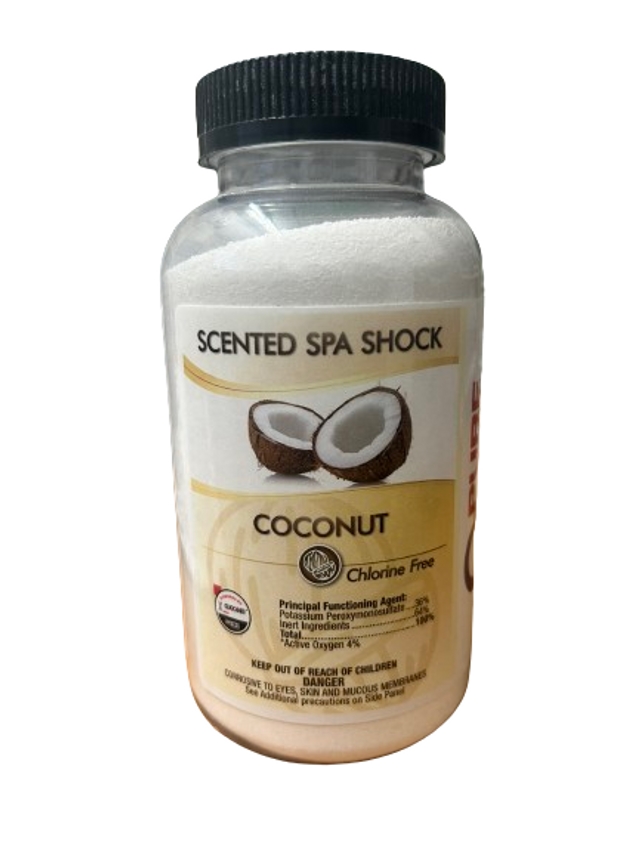 SPA184 1.875 lbs Pure & Simple Coconut Scented Spa Shock Oxidizer, 12 per Case