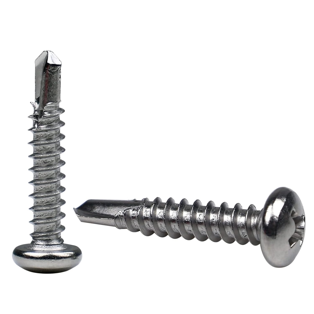 No. 10 x 1 in. Phillips 410 Stainless Steel Self Drilling Screw