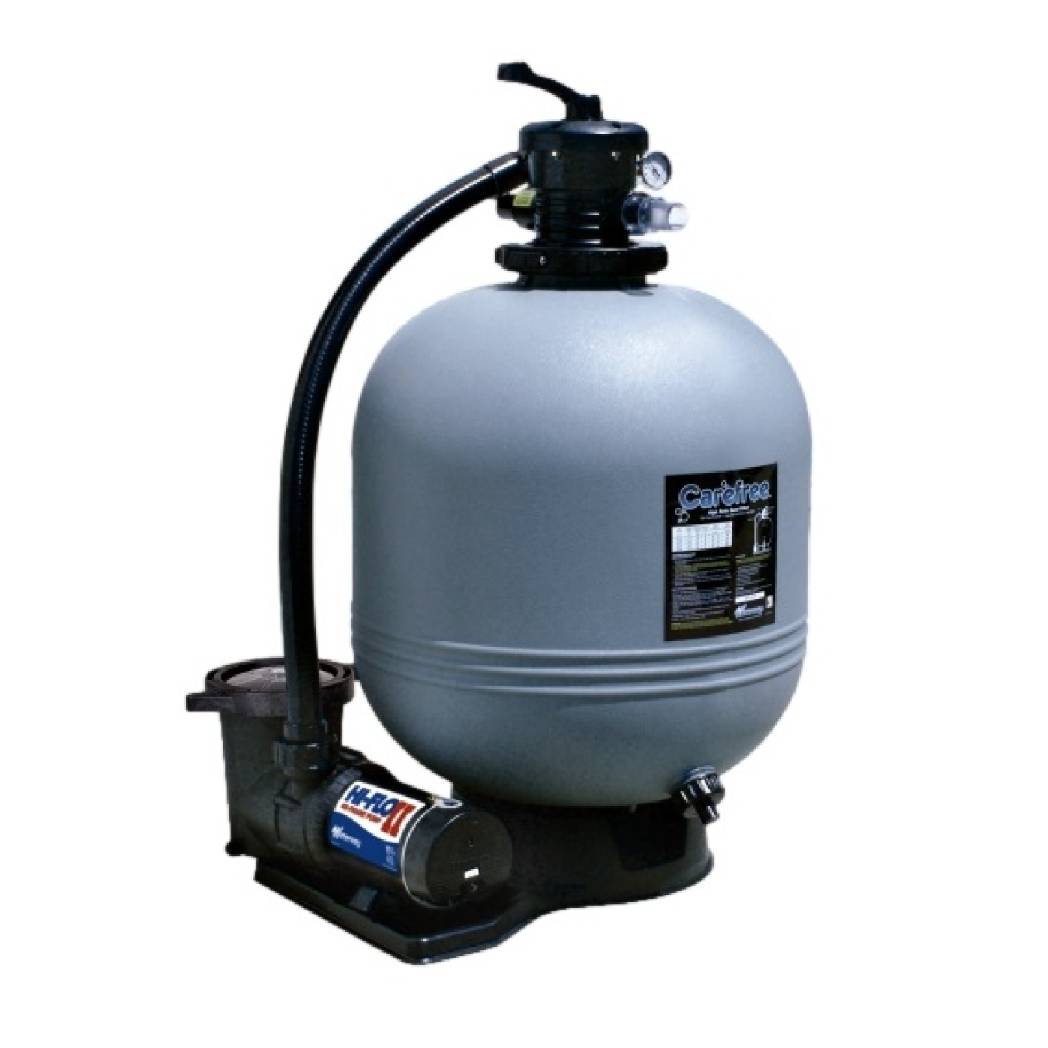WW52253473S 22 in. Carefree Sand Filter System with 1 HP 2 Speed Hi-Flo ABG Pump Twist Lock