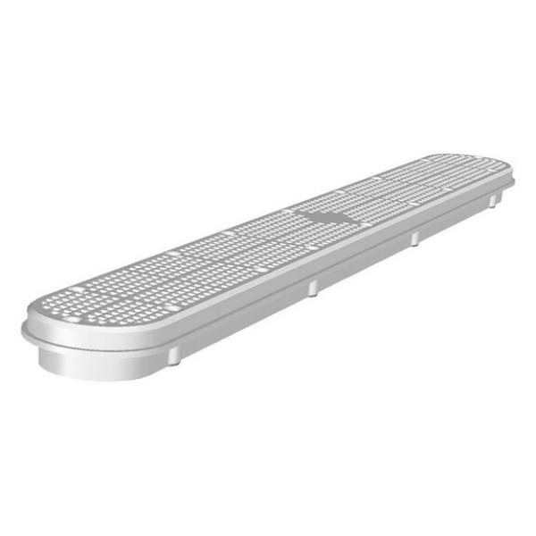 Zodiac Pool Care CMP25506327100 32 in. Channel Drain with Frame, Dark Gray
