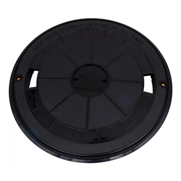 Zodiac Pool Care CMP25544904000 Round Skimmer Cover & Collar, Black