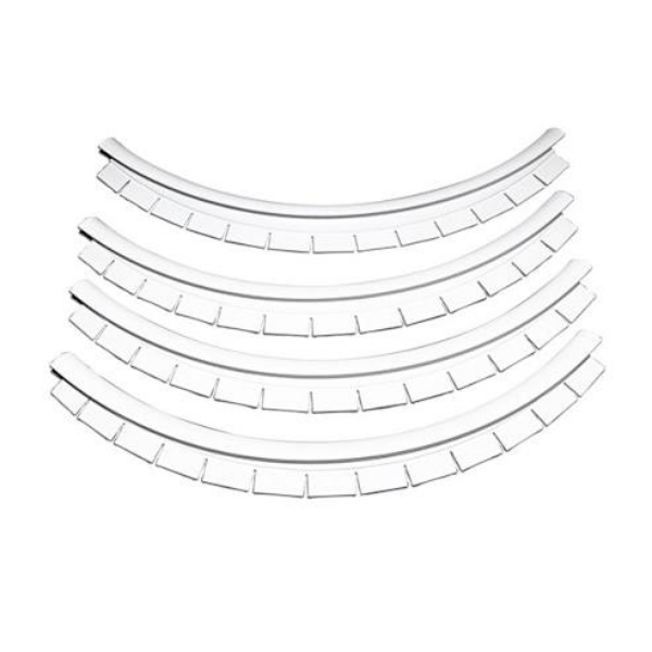 CP2PCP2 2 ft. CP2 Radius Aluminum Coping Corner Set, White