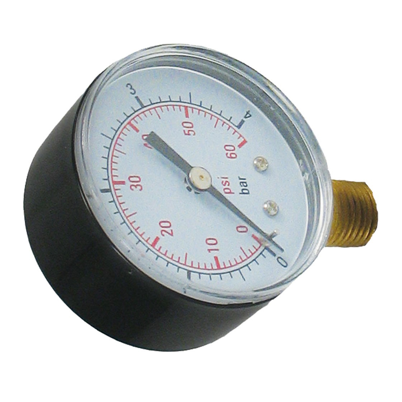 Zodiac Pool Care CMP25501000800 0-60 Psi Pressure Gauge Bottom Mount