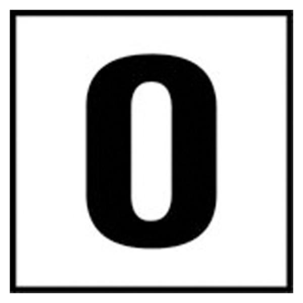 C611000 6 x 6 in. Smooth Ceramic 4 in. Number No Series Depth Markers File - 0