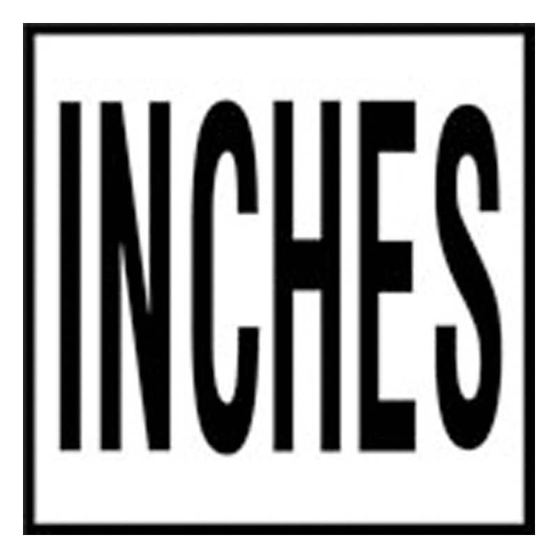 C611713 6 x 6 in. Smooth Ceramic 4 in. Letters TMG Series Message Tile - Inches