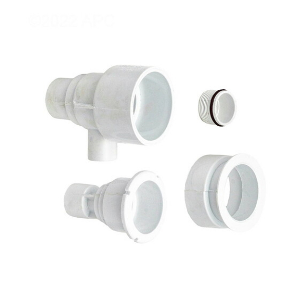 WW2291100 1 x 1.5 in. Spigot in Jet Straight Gunite Thread Poly Storm, White