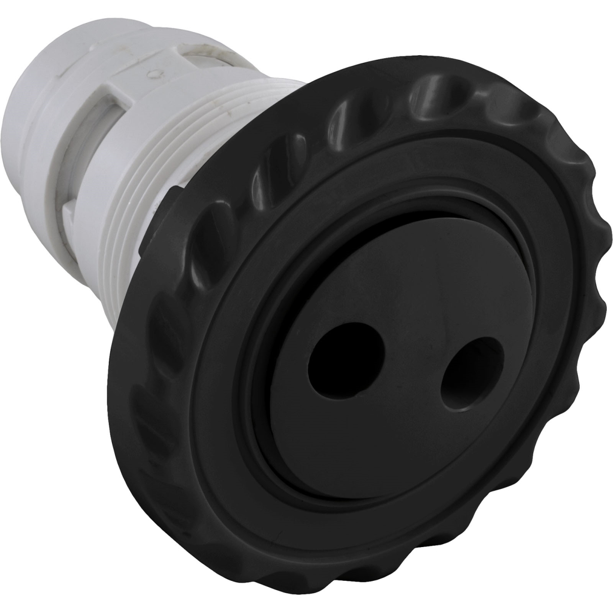 Zodiac Pool Care CMP25591234000 2.5 in. Spa Master Scalloped Pulsator Jet Internal with 3.5 in. Flange, Black